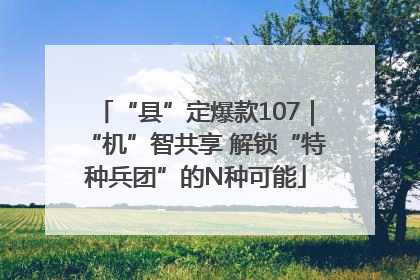 “县”定爆款107｜“机”智共享 解锁“特种兵团”的N种可能