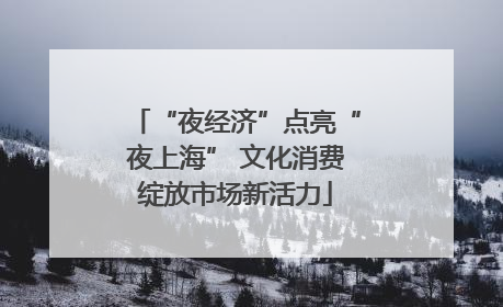 “夜经济”点亮“夜上海” 文化消费绽放市场新活力