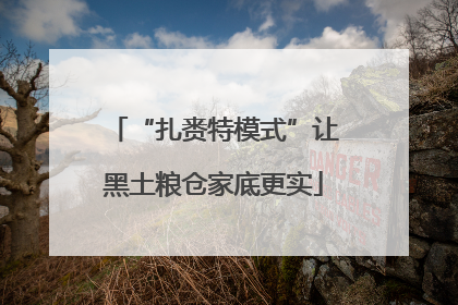 “扎赉特模式”让黑土粮仓家底更实