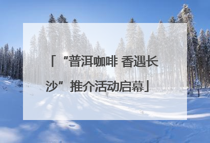 “普洱咖啡 香遇长沙”推介活动启幕