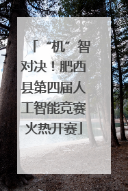 “机”智对决！肥西县第四届人工智能竞赛火热开赛