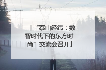“泰山经纬：数智时代下的东方时尚”交流会召开