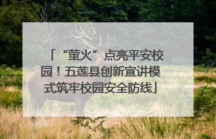 “萤火”点亮平安校园！五莲县创新宣讲模式筑牢校园安全防线