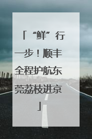 “鲜”行一步！顺丰全程护航东莞荔枝进京