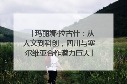 玛丽娜·拉古什：从人文到科创，四川与塞尔维亚合作潜力巨大