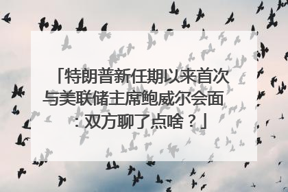 特朗普新任期以来首次与美联储主席鲍威尔会面：双方聊了点啥？