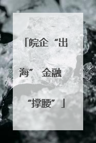 皖企“出海” 金融“撑腰”