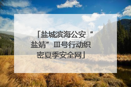 盐城滨海公安“盐靖”Ⅲ号行动织密夏季安全网