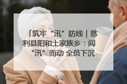 筑牢“汛”防线｜慈利县阳和土家族乡：闻“汛”而动 全员下沉筑牢防汛“安全堤”