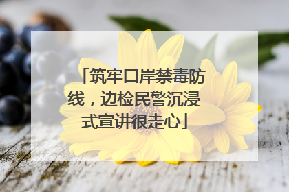 筑牢口岸禁毒防线，边检民警沉浸式宣讲很走心