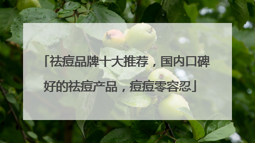 祛痘品牌十大推荐，国内口碑好的祛痘产品，痘痘零容忍