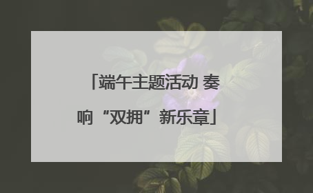 端午主题活动 奏响“双拥”新乐章