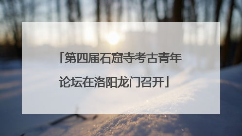 第四届石窟寺考古青年论坛在洛阳龙门召开