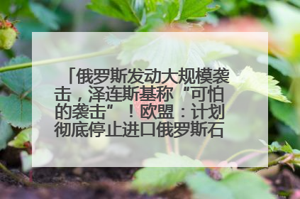 俄罗斯发动大规模袭击，泽连斯基称“可怕的袭击”！欧盟：计划彻底停止进口俄罗斯石油！油价飙涨