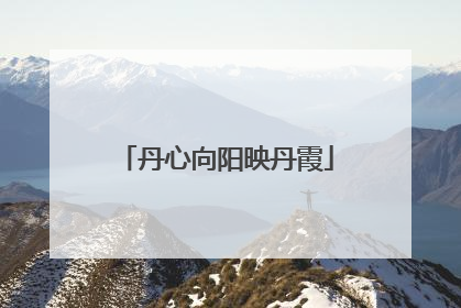 丹心向阳映丹霞