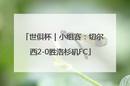 世俱杯｜小组赛：切尔西2-0胜洛杉矶FC