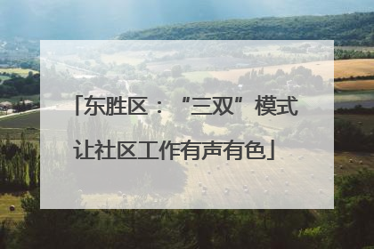 东胜区：“三双”模式让社区工作有声有色
