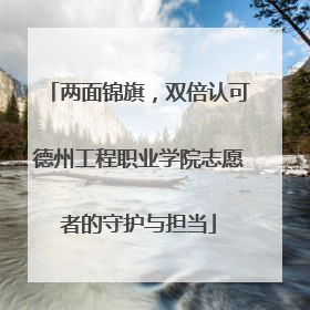 两面锦旗，双倍认可德州工程职业学院志愿者的守护与担当
