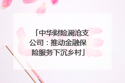 中华财险澜沧支公司：推动金融保险服务下沉乡村