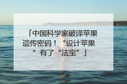 中国科学家破译苹果遗传密码！“设计苹果”有了“法宝”