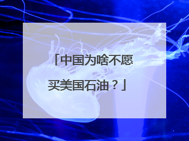 中国为啥不愿买美国石油？