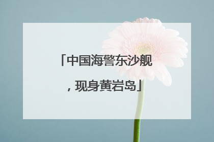 中国海警东沙舰，现身黄岩岛