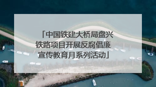 中国铁建大桥局盘兴铁路项目开展反腐倡廉宣传教育月系列活动