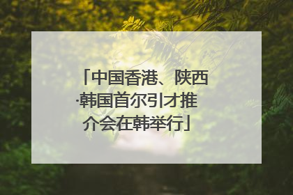 中国香港、陕西·韩国首尔引才推介会在韩举行