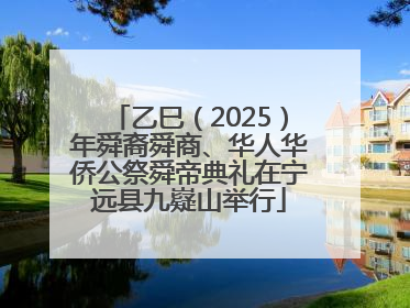 乙巳（2025）年舜裔舜商、华人华侨公祭舜帝典礼在宁远县九嶷山举行