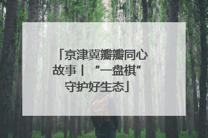 京津冀瓣瓣同心故事丨“一盘棋”守护好生态