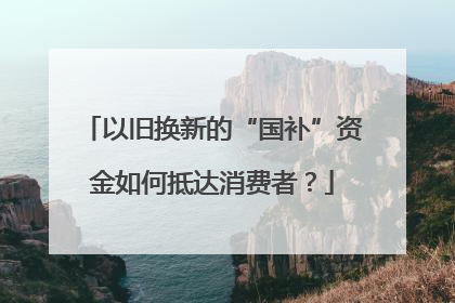 以旧换新的“国补”资金如何抵达消费者？
