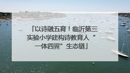 以诗融五育！临沂第三实验小学建构诗教育人“一体四翼”生态链