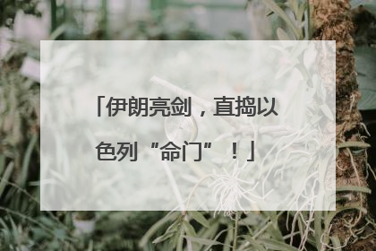 伊朗亮剑，直捣以色列“命门”！