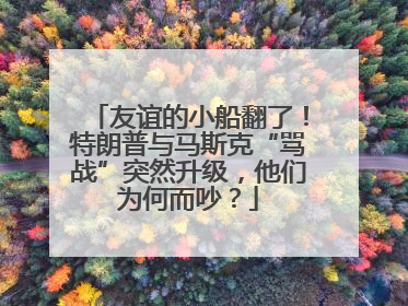 友谊的小船翻了！特朗普与马斯克“骂战”突然升级，他们为何而吵？
