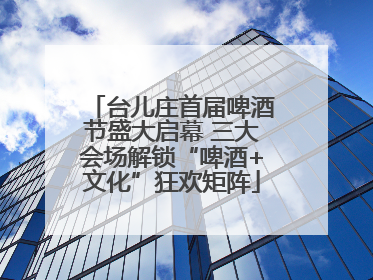 台儿庄首届啤酒节盛大启幕 三大会场解锁“啤酒+文化”狂欢矩阵
