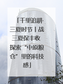千里追耕·三夏时节丨战三夏保丰收 探索“中原粮仓”里的科技感