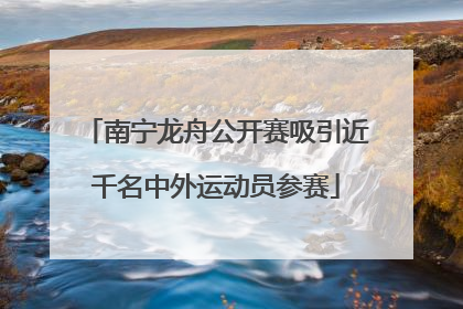 南宁龙舟公开赛吸引近千名中外运动员参赛