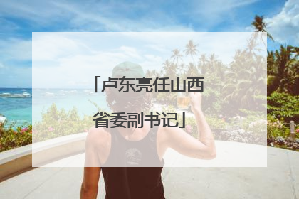卢东亮任山西省委副书记