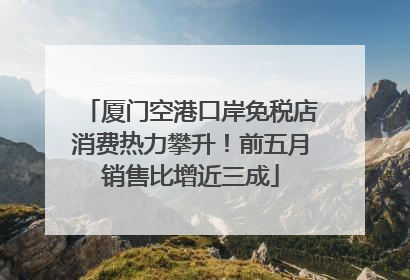 厦门空港口岸免税店消费热力攀升！前五月销售比增近三成
