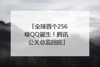 全球首个256级QQ诞生！腾讯公关总监回应