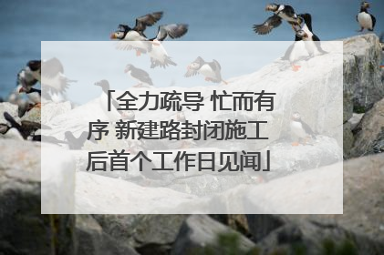 全力疏导 忙而有序 新建路封闭施工后首个工作日见闻