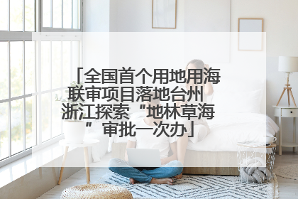 全国首个用地用海联审项目落地台州 浙江探索“地林草海”审批一次办