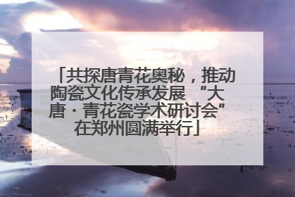共探唐青花奥秘，推动陶瓷文化传承发展 “大唐・青花瓷学术研讨会”在郑州圆满举行