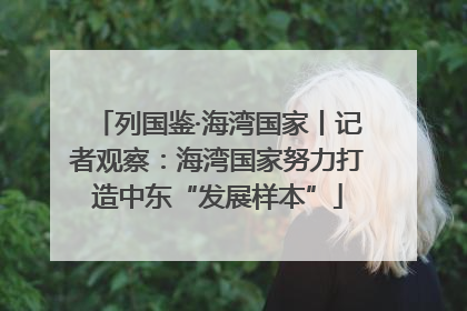 列国鉴·海湾国家丨记者观察：海湾国家努力打造中东“发展样本”