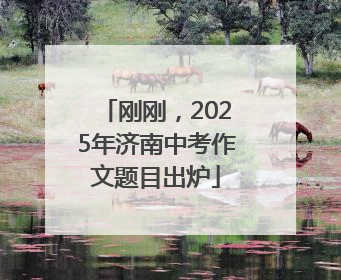 刚刚，2025年济南中考作文题目出炉