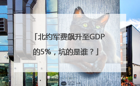 北约军费飙升至GDP的5%，坑的是谁？