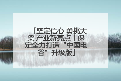 坚定信心 勇挑大梁·产业新亮点丨保定全力打造“中国电谷”升级版