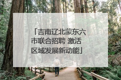 吉南辽北蒙东六市联合招聘 激活区域发展新动能