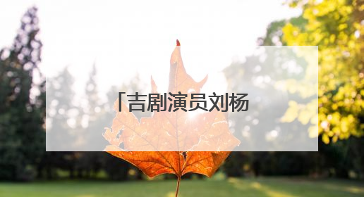 吉剧演员刘杨：传承非遗 唱响吉风吉韵
