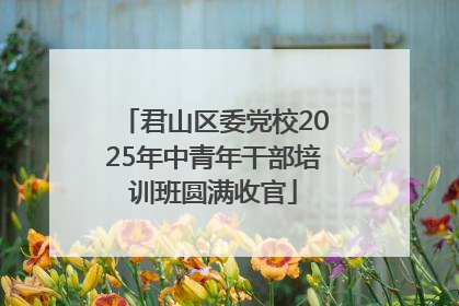 君山区委党校2025年中青年干部培训班圆满收官